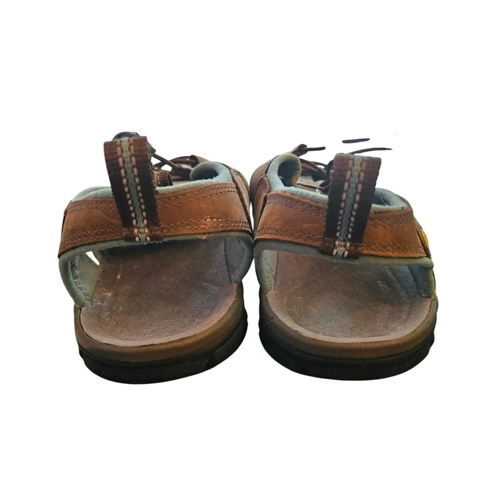 KEEN CNX Waterproof Leather Hiking Sandals Women Size 10 Brown Outdoor Gorpcore
